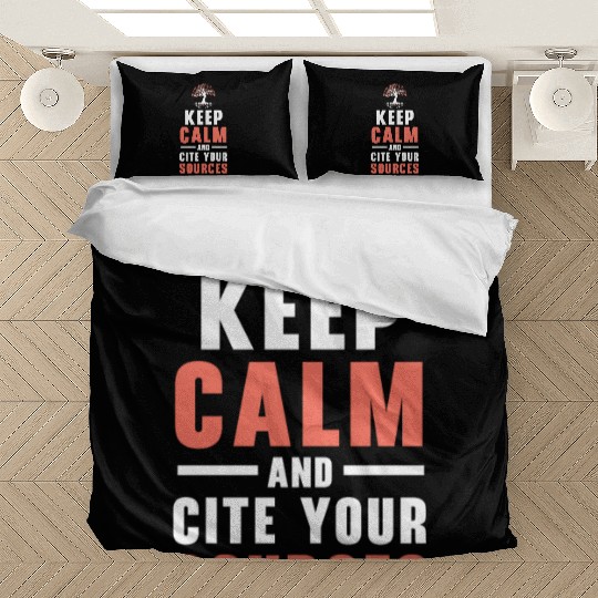 Keep Calm And Cite Your Sources Genealogist Bedding Sets