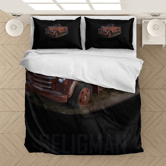 Old car city of Seligman in Arizonna, US Route 66 Bedding Sets