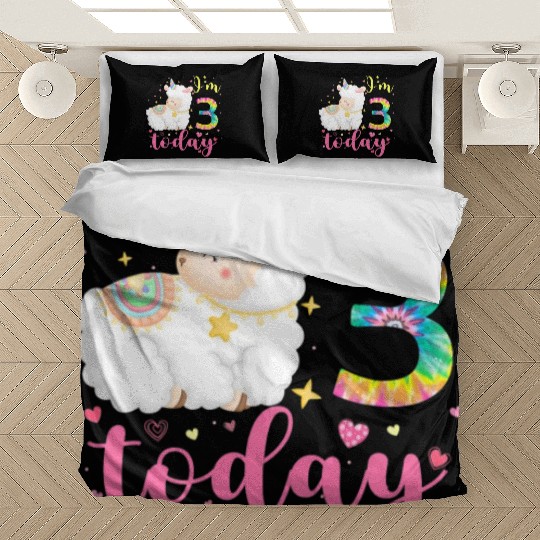 3 Year Old Llama Birthday Party 3rd Animal Bedding Sets