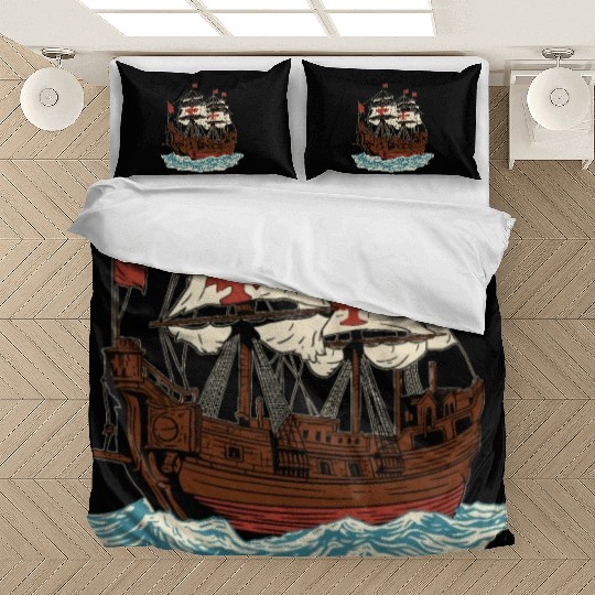 Columbus Day 1492 Ship Bedding Sets