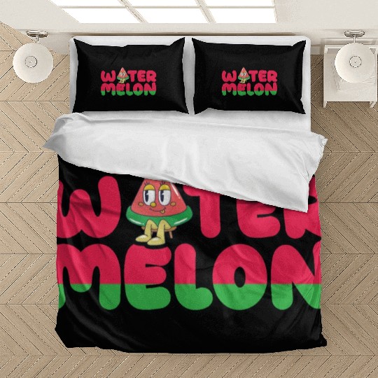 Sweet watermelon typography. Bedding Sets