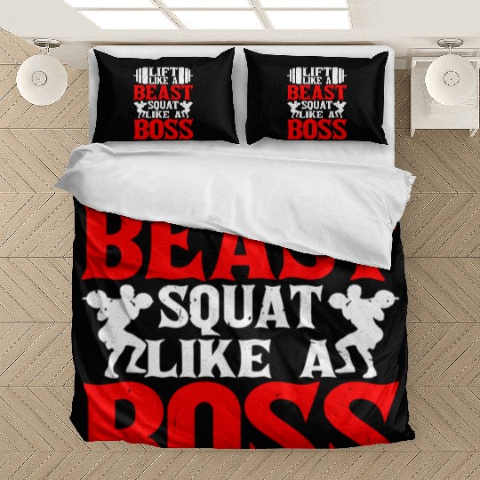 Lift Like A Beast, Squat Like A Boss Bedding Sets