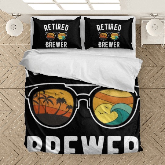 Retiree Brewer's Beach Lifestyle Sunglasses Design Bedding Sets