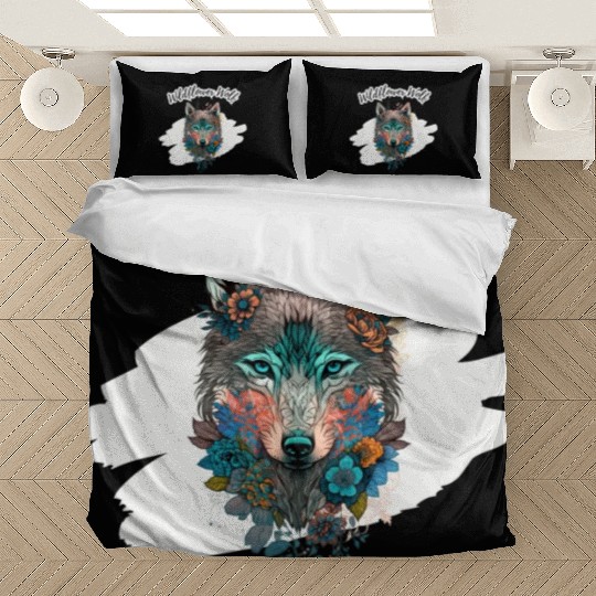 Wildflower Wolf Bedding Sets