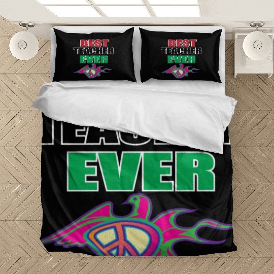 Best Teacher Ever, Teacher appreciation Gift Bedding Sets