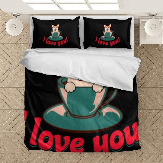 I Love You Puppuccino Active Bedding Sets