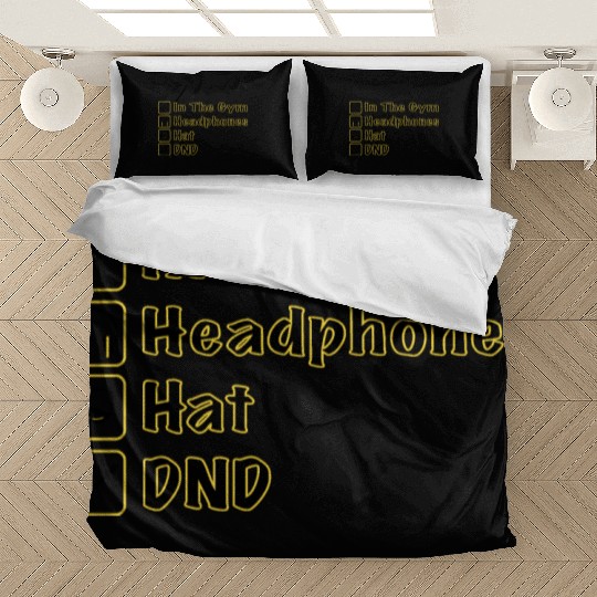 Do Not Disturb, Headphones On, Gym Pump Cover Bedding Sets