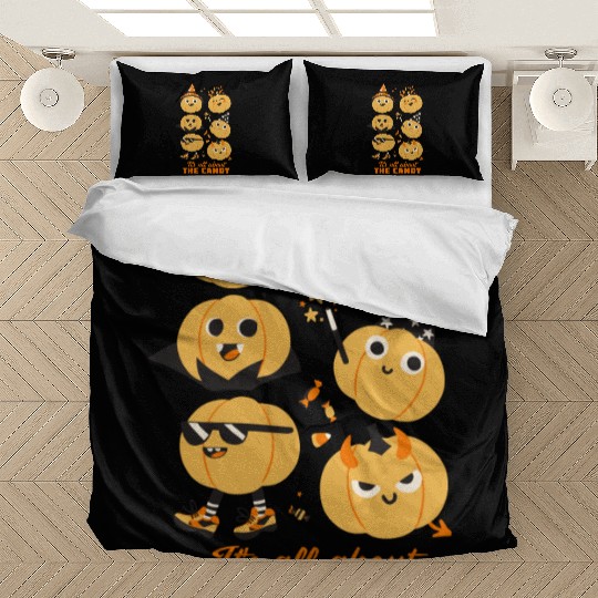 Halloween Pumpkin Cute Kids Candy Bedding Sets