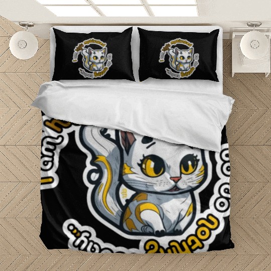 higly motivated golden cat - 5000 - DIGITAL Bedding Sets