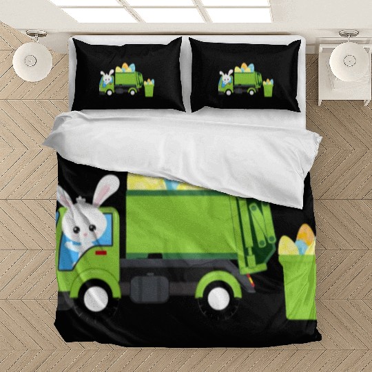 Garbage Truck Easter Bunny Egg Hunt Toddler Kids B Bedding Sets