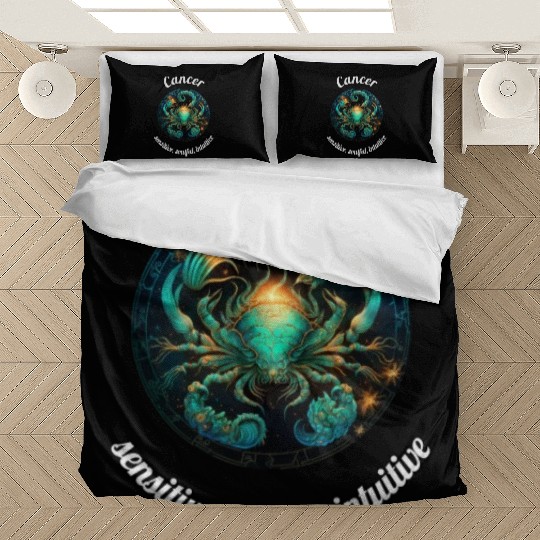 Cancer Zodiac Sign Cancer Astronomy Bedding Sets