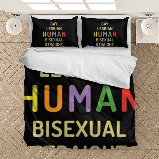 Humanity Human LGBTQ Rainbow LGBT Pride Month Bedding Sets