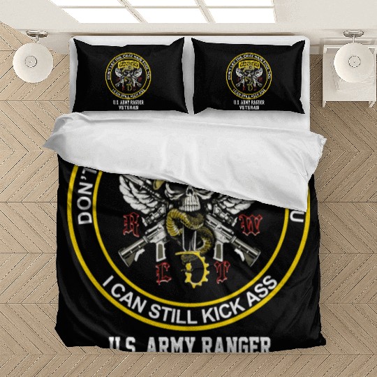 Funny Retired US Army Ranger Veteran USA Military Bedding Sets