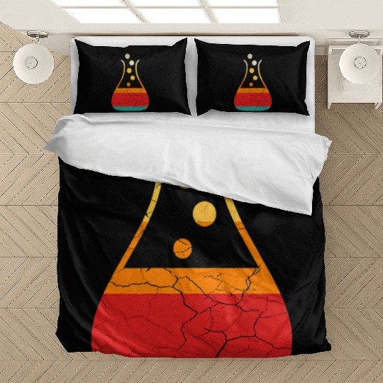 Funny Retro Vintage Science Chemistry Teacher Bedding Sets