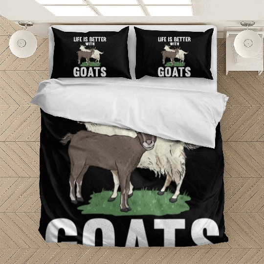 Cool Goats For Men Women Goat Whisperer Nubian Bedding Sets