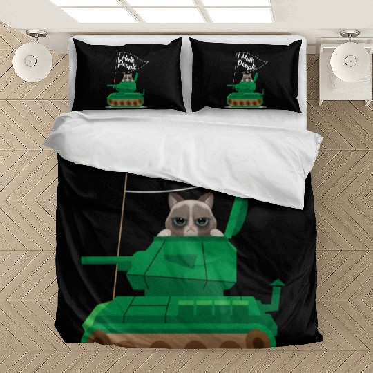 I Hate People Cat Tank Funny I Hate People Bedding Sets