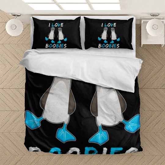 I Love Boobies Funny Booby Bird Bedding Sets