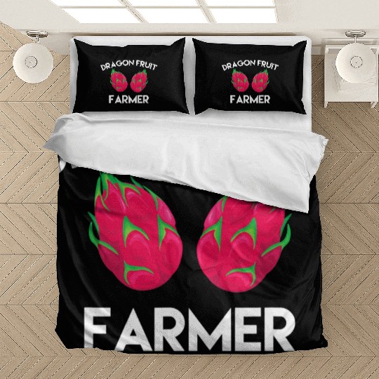 Dragon Fruit Farmer Outfit Love Tropical Food Bedding Sets