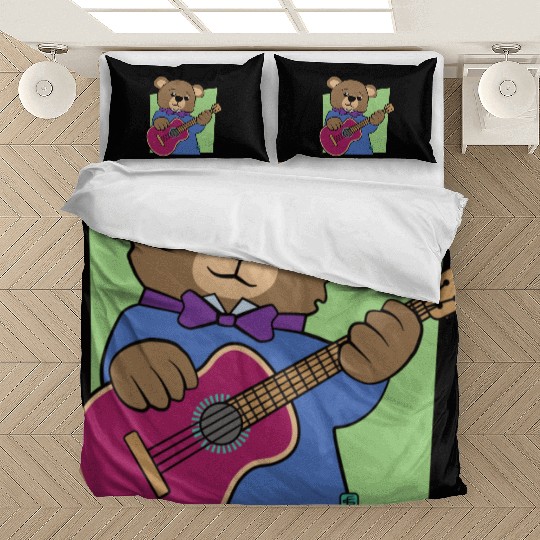 Bear Cub Guitar Music Bedding Sets