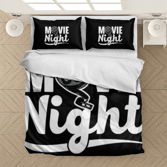 Movie Night Movie Critic Movie Marathon Cinema Bedding Sets