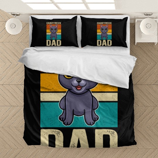 Chartreux Dad Cat Owner Bedding Sets