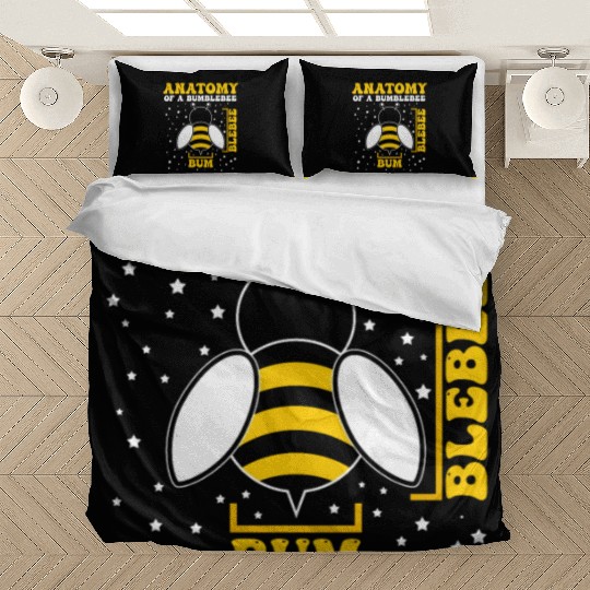 Anatomy of a Bumblebee Bee Lover Gift Bedding Sets