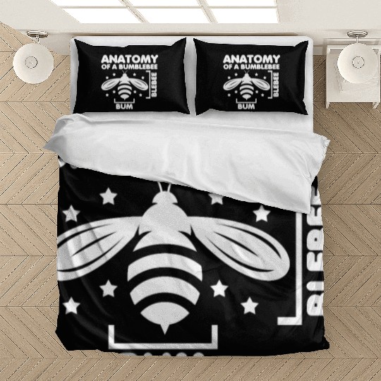 Anatomy of a Bumblebee Bee Lover Gift Bedding Sets