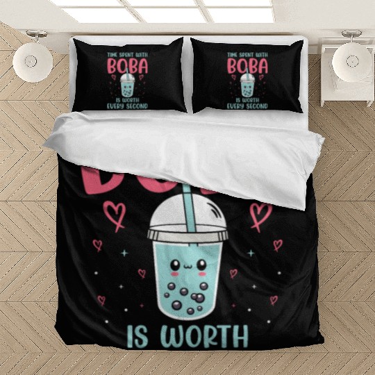 Bubble Tea Lover Boba Tea Drinker Korean Drink Bedding Sets