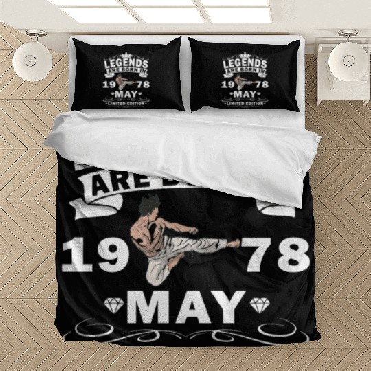 Karate Fighter Fighter Birthday May 1978 MMA Bedding Sets