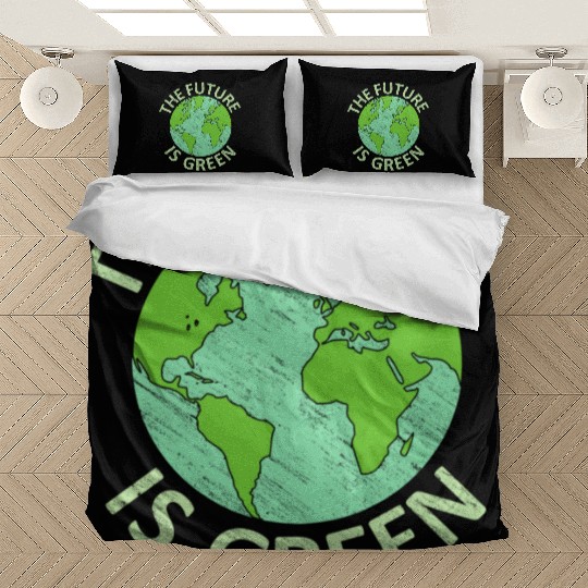 Earth Day 2022 Future Is Green Energy Save Bedding Sets