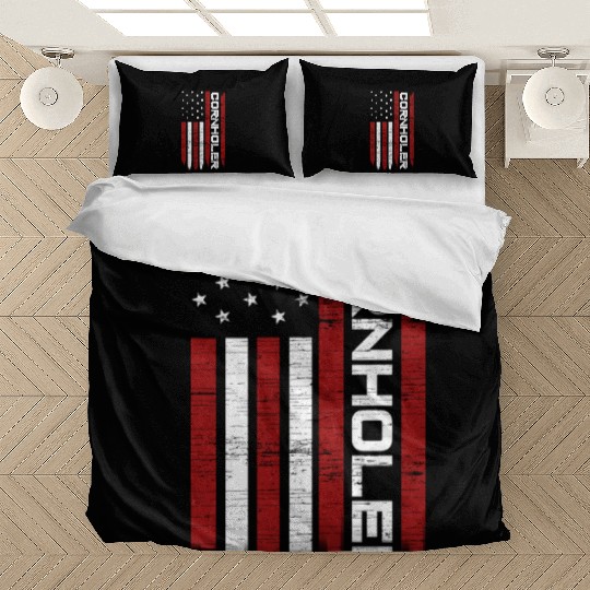 Cornhole Usa Flag Cornholer Bean Bag Game Bedding Sets