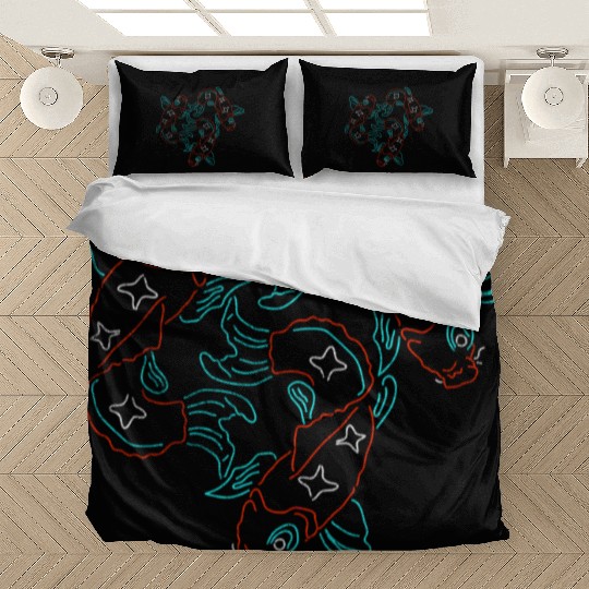 Neon Koi Fish Bedding Sets