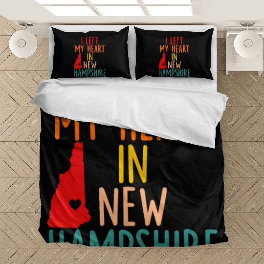 I Left My Heart In New Hampshire Bedding Sets