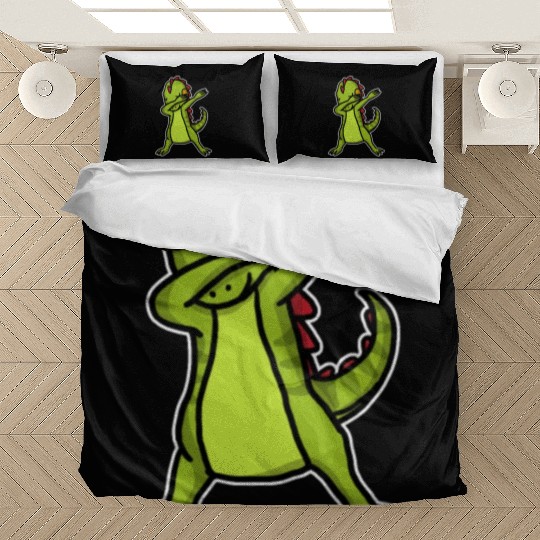 Funny Dabbing Iguana Dab Dance Reptile Lover Bedding Sets