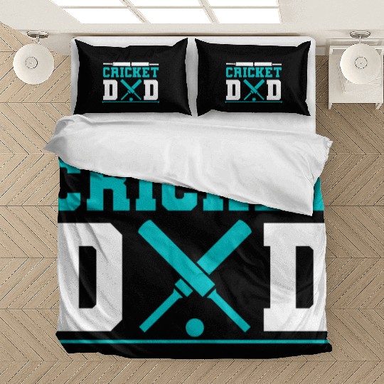 Cool Cricket Dad For Cricket Sports Lover Bedding Sets