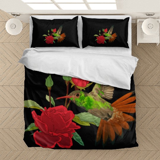 Hummingbird With Flower Bedding Sets