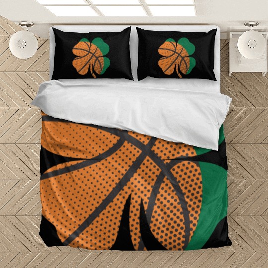 St Patricks Day Shamrock Basketball Saint Paddy s Bedding Sets