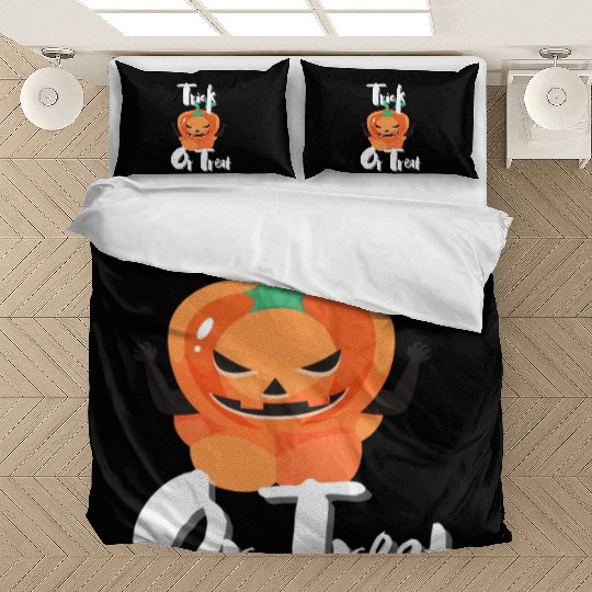 Scary Trick Or Treat Pumpkin Bedding Sets