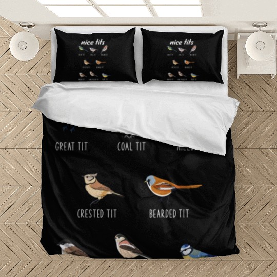 Funny Nice Tits Birdwatching Bird Watching Birding Bedding Sets