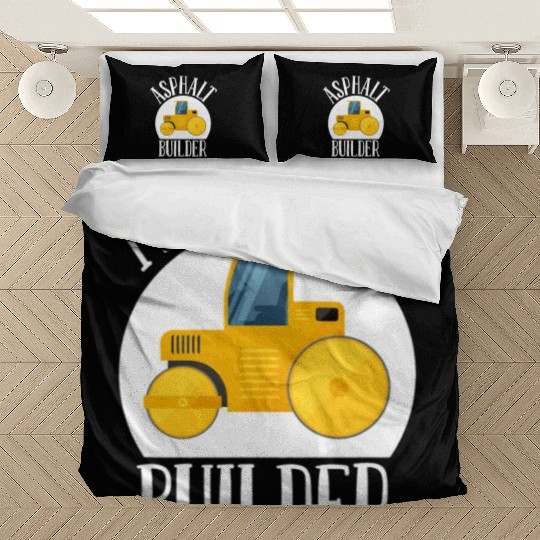 asphalt builder street builder construction worker Bedding Sets