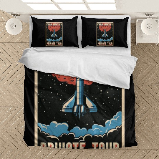 Mars vacation private Tour Bedding Sets, Bedding Sets, bags