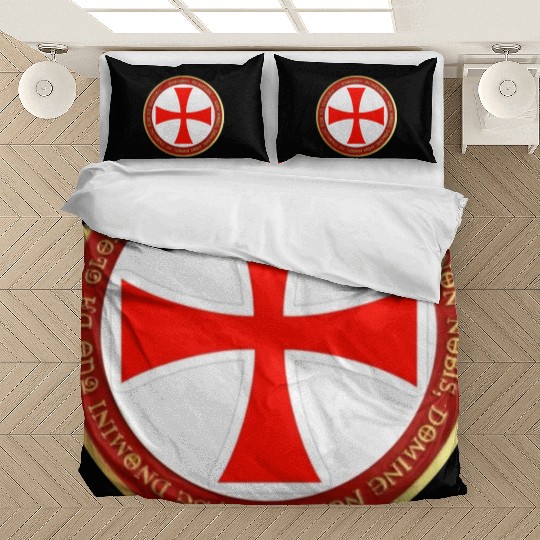 Knights templar cross shield Bedding Sets