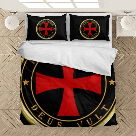 Knights Templar Deus Vult Bedding Sets