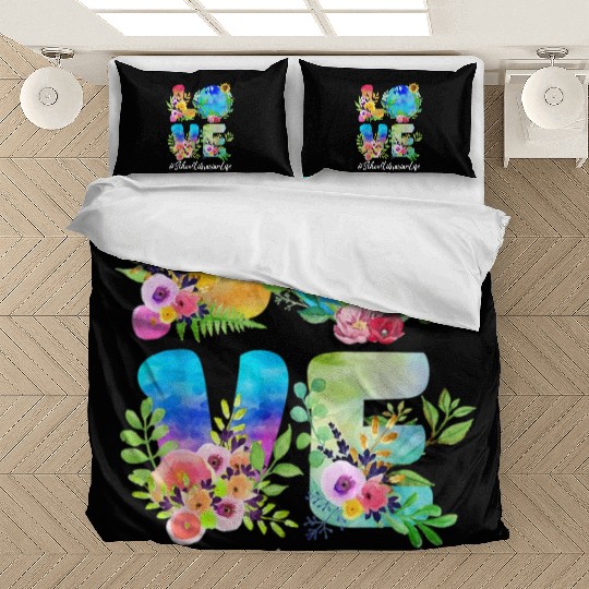 School Librarian Love World Earth Day Save The Pla Bedding Sets