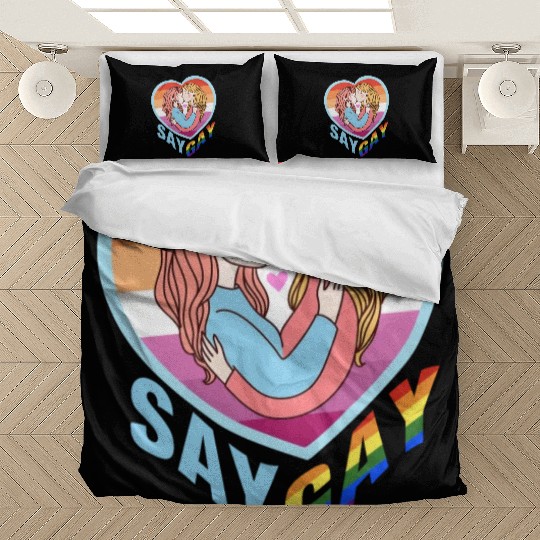 Say Gay Lesbian Couple Bedding Sets
