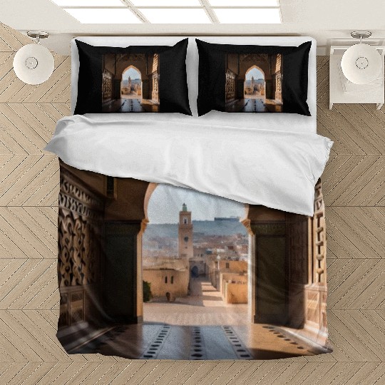 Fantasy pictures ,town Morocco ,city Rabat Bedding Sets