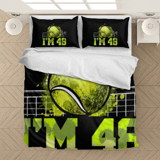I'm 48 Racket Sports Tennis Player Adult 48th Bedding Sets
