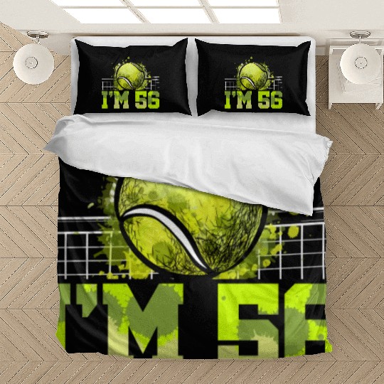 I'm 56 Racket Sports Tennis Player Adult 56th Bedding Sets