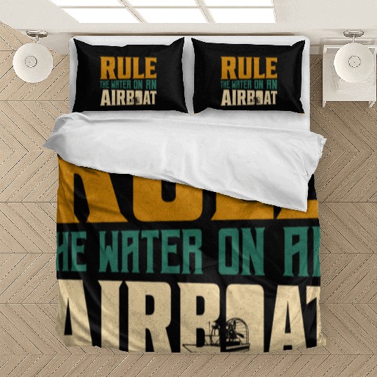 Rule The Water On An Airboat Propeller Swamp Hydro Bedding Sets