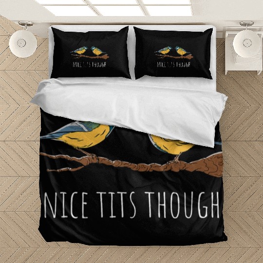 Funny Tit Bird Lover Birdwatching Birding Bedding Sets